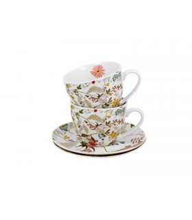 SET 2 TASSES+SOUCOUPES 280ML W.KILBURN BLANC