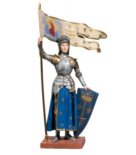 JEANNE D'ARC COUL.+ORIFLAMME H.21CM