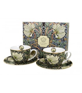 SET 2 TASSES+SOUCOUPES 280ML W.MORRIS PIMPERNEL