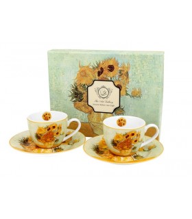 SET 2 TASSES EXPRESSO 100ML VAN GOGH TOURNESOLS