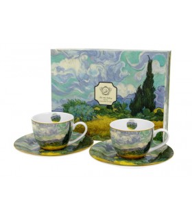 SET 2 TASSES EXPRESSO 100ML VAN GOGH CHAMP DE BLE