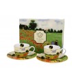 SET 2 TASSES EXPRESSO 100ML MONET CHAMP COQUELICOTS