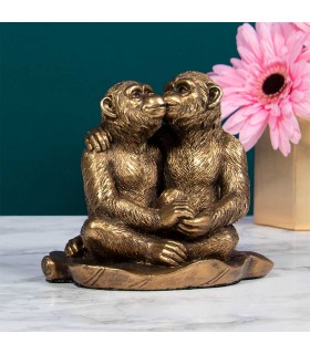 COUPLE SINGE FACON BRONZE 15X10X13.5