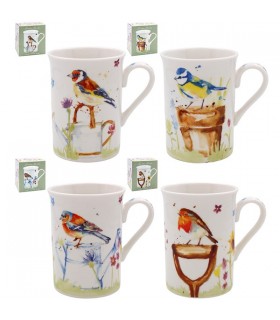 MUG GARDEN BIRDS 275ML SET DE 8