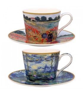 TASSE + SOUCOUPE 250ML MONET SET DE 2 ASS