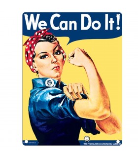 PLAQUE 15X20 WE CAN DO IT C3