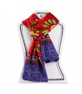 SET 3 FOULARDS BELLAMORE ROUGE 180X110