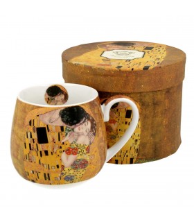 MUG BARREL 430ML KLIMT THE KISS C4