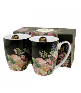 SET 2 MUGS 380ML VINTAGE FLOWERS C2