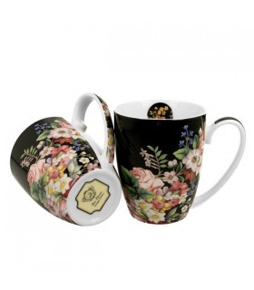 SET 2 MUGS 380ML VINTAGE FLOWERS C2