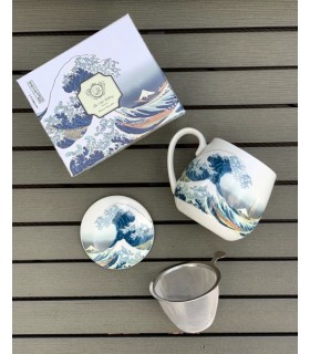 MUG BARREL 430ML HOKUSAI C4