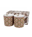 SET 2 MUGS 400ML PAPILLONS C2