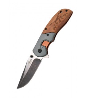 COUTEAU MANCHE BOIS CHASSE L.20.4CM