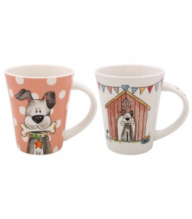 MUG CHIENS 300ML SET DE 6 ASS