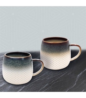 MUG REACTIVE GLAZE 400ML SET DE 2 ASS