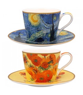 TASSE + SOUCOUPE 250ML VAN GOGH SET DE 2 ASS