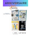 LOT 50 CARTES ANNIVERSAIRE HOMMES SPORTS ASS