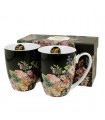 SET 2 MUGS 380ML VINTAGE FLOWERS C2