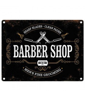 PLAQUE 30X40 BARBER SHOP C2