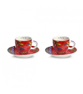 TASSE CAFE PUPAZZE ROUGE 100ML SET DE 2