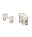 SET 2 MUGS 350ML CHRISTMAS BALLERINA C2