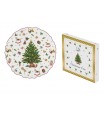 PLAT 25CM PORCELAINE CHRISTMAS TREE C2