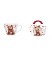 MUG 460ML OURS COEUR PANIER SET DE 4