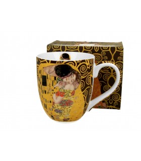 MUG 1000ML KLIMT THE KISS BROWN C3