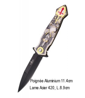 COUTEAU MANCHE ALU LAME 8.7CM