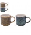 MUG REACTIVE GLAZE 400ML EMPILABLE SET DE 2