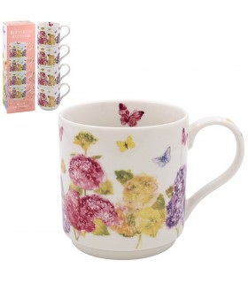 MUG BUTTERFLY BLOSSOM 300ML EMPILABLE SET DE 4