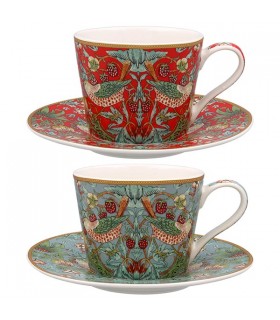 TASSE + SOUCOUPE 250ML STRAWBERRY THIEF SET DE 2 ASS