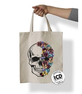 TOTE BAG RECTO CRANE FLEURS 45X35 C6