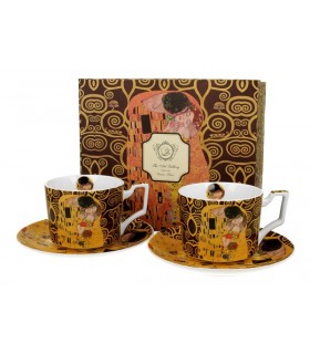 SET 2 TASSES EXPRESSO 100ML KLIMT THE KISS 