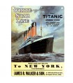 PLAQUE 30X40 TITANIC TO NEW YORK C2