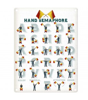 PLAQUE 30X40 HAND SEMAPHORE C2