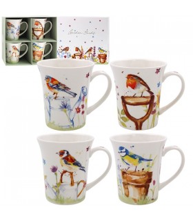 MUG GARDEN BIRDS 300ML SET DE 4