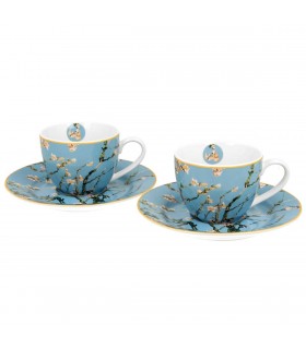 SET 2 TASSES EXPRESSO VAN GOGH ALMOND BLOSSOM 100ML