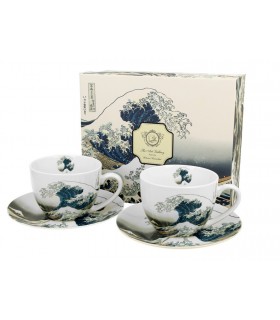 SET 2 TASSES+SOUCOUPES 280ML HOKUSAI