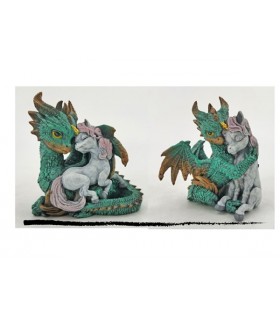 DRAGON + LICORNE 10X8X10 SET DE 2 ASS