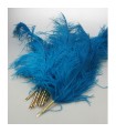 PLUME D'AUTRUCHE TURQUOISE C12 L.60CM