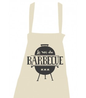 TABLIER ECRU LE ROI DU BARBECUE C2