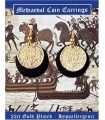 BOUCLES D'OREILLES PIECE MEDIEVALE C10