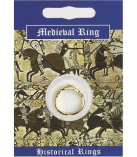 BAGUE MEDIEVALE DOREE C10