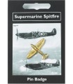 EPINGLETTE SPITFIRE PLAQUE OR C10