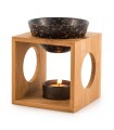 BRULE PARFUM FIRE BAMBOU/CERAMIQUE 12x12x12.5 C4