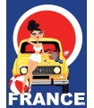 PLAQUE 30X40 VOITURE R FRANCE C2