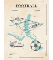 PLAQUE 30X40 FOOTBALL RETRO C2