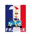 AFFICHE VOITURE AR FRANCE 30X40