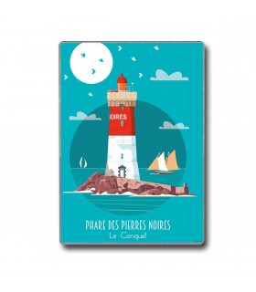 MAGNET PHARE DES PIERRES NOIRES 6.5X9.5 C10